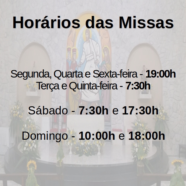 Horários das Missas